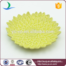 Wholesale green ceramic decorative plate
